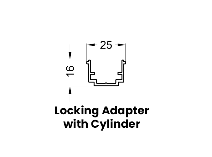locking-adapter with cylinder