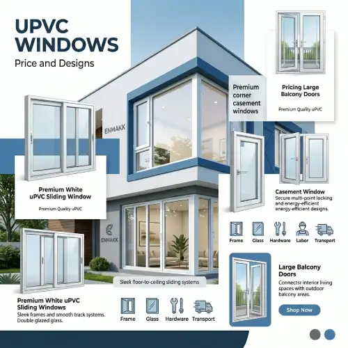 Sonipat uPVC door windows by ENMAKK