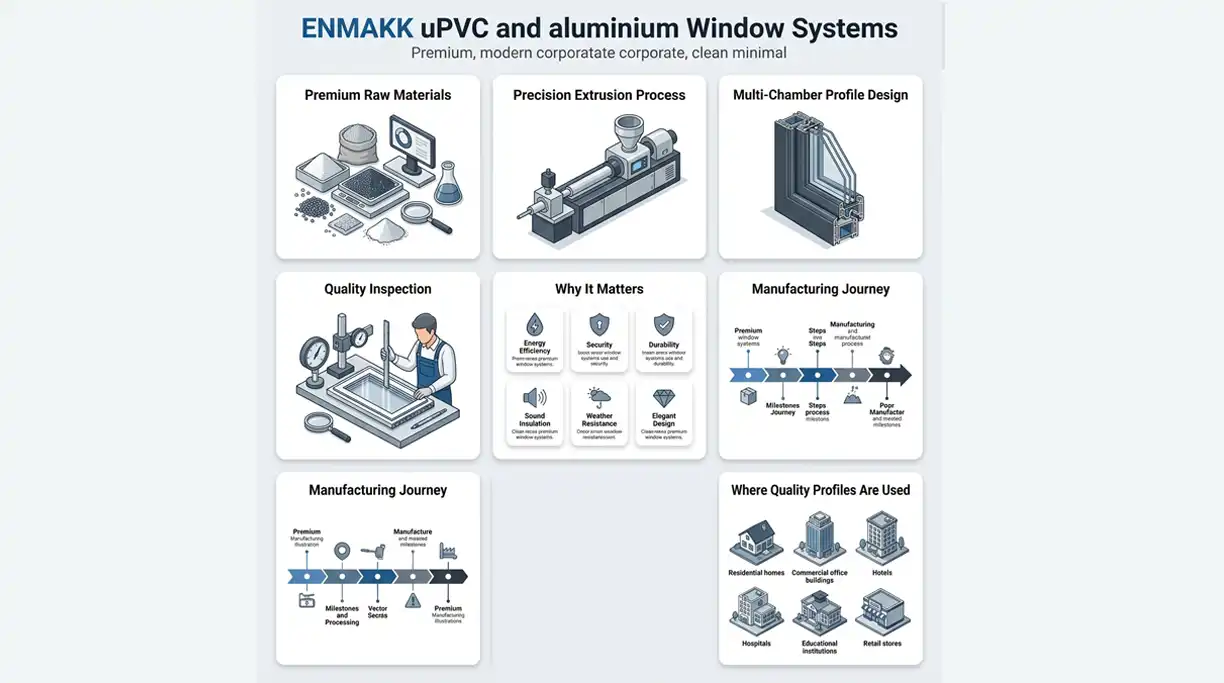 Advanced uPVC Profile Manufacturing Process in India - ENMAKK
