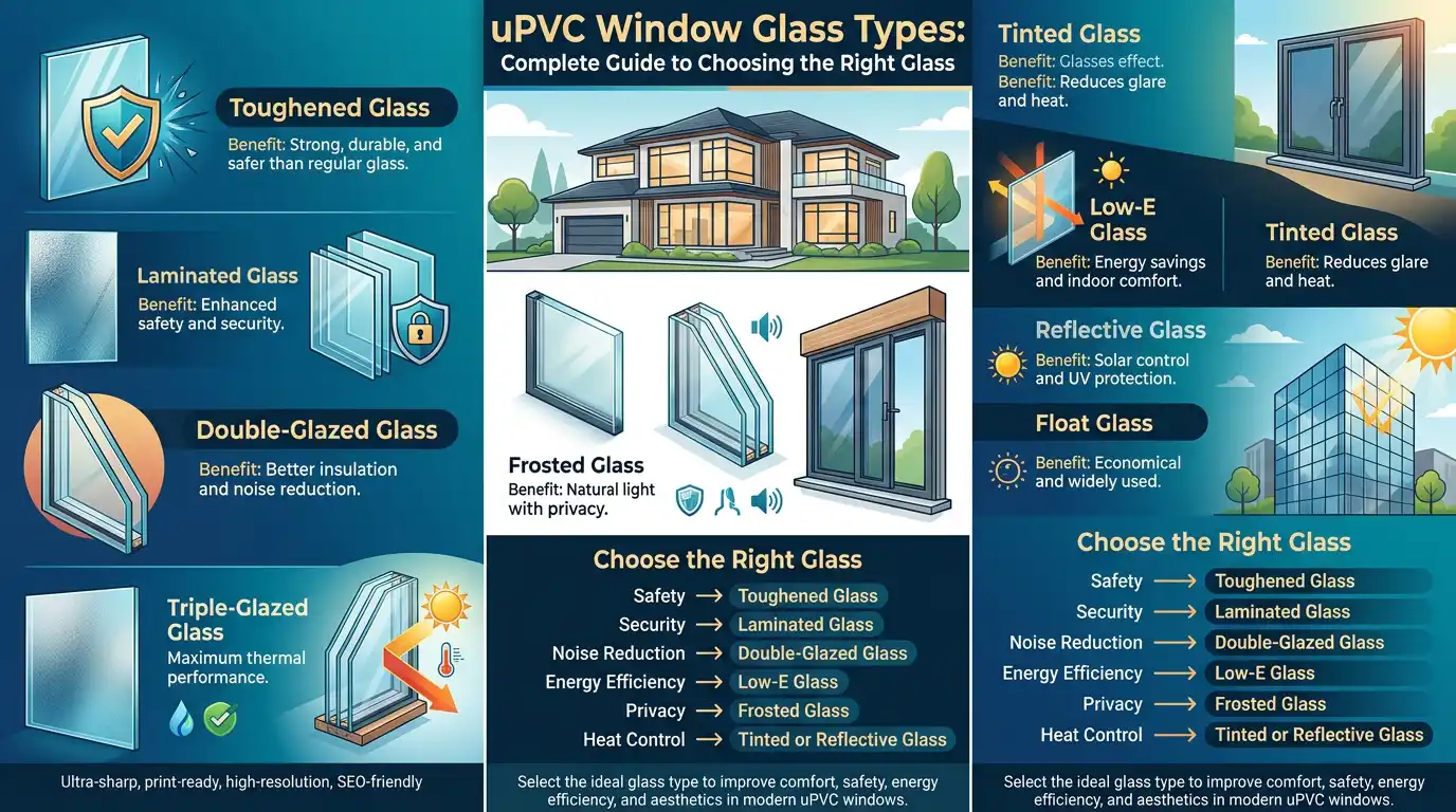 Best uPVC Window Glass Types for Modern Homes
