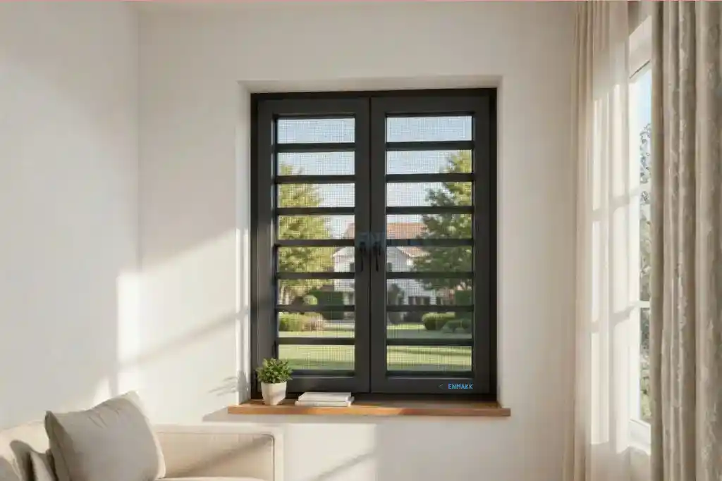 Aluminium Thermal Break Window System with Mosquito Mesh