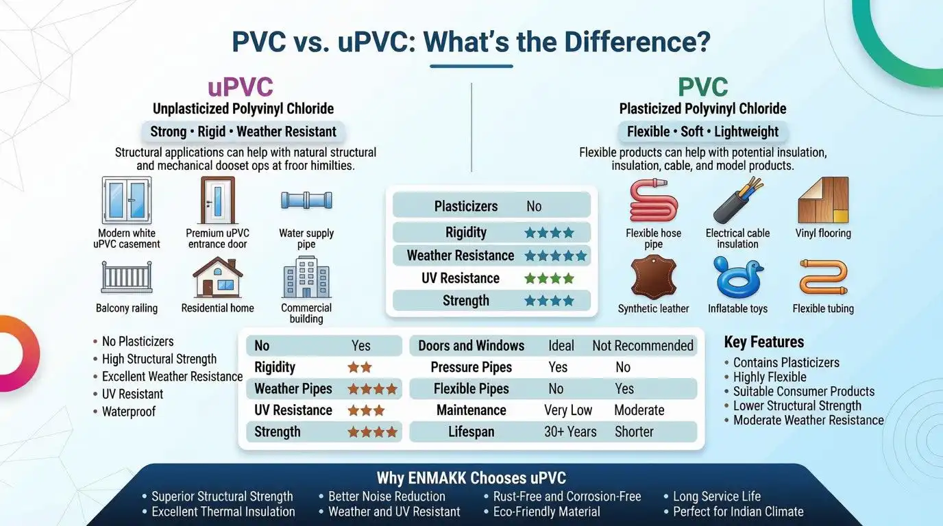 pvc vs upvc - what is difference