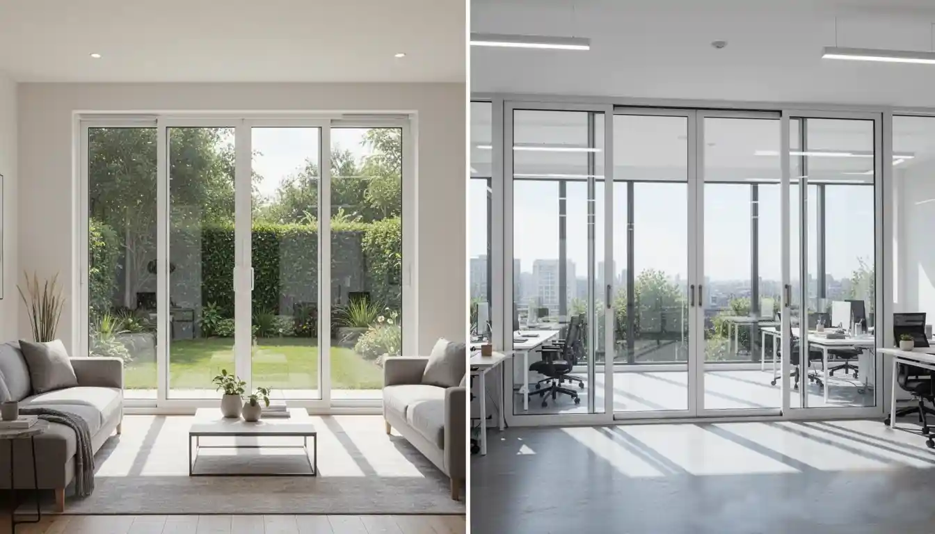 uPVC Sliding Window Applications - ENMAKK uPVC Sliding Window for Residential and Commercial