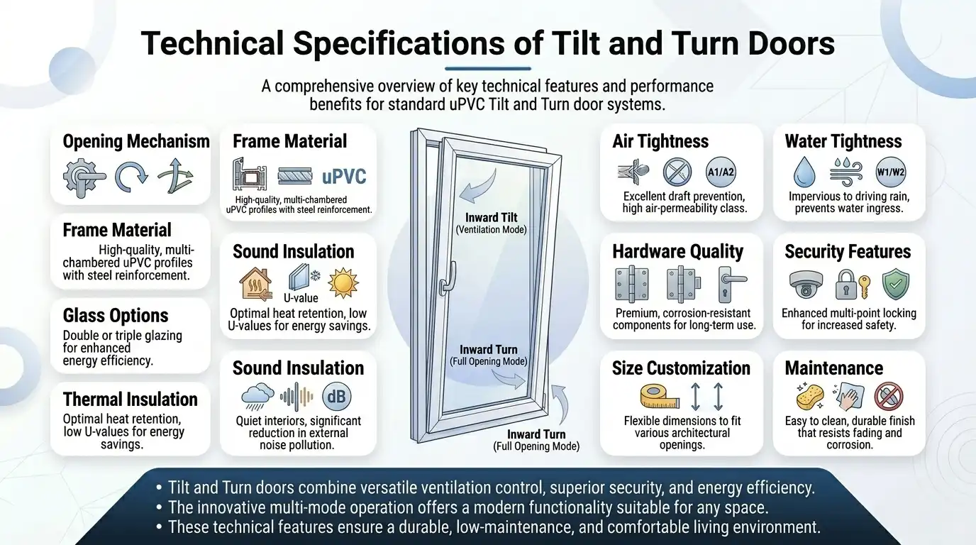 Technical Specifications of Tilt and Turn Doors